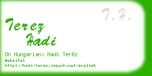 terez hadi business card